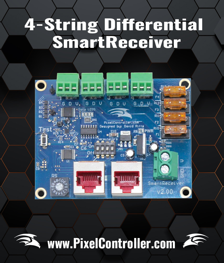 4-String Differential SmartReceiver v2.01 Board